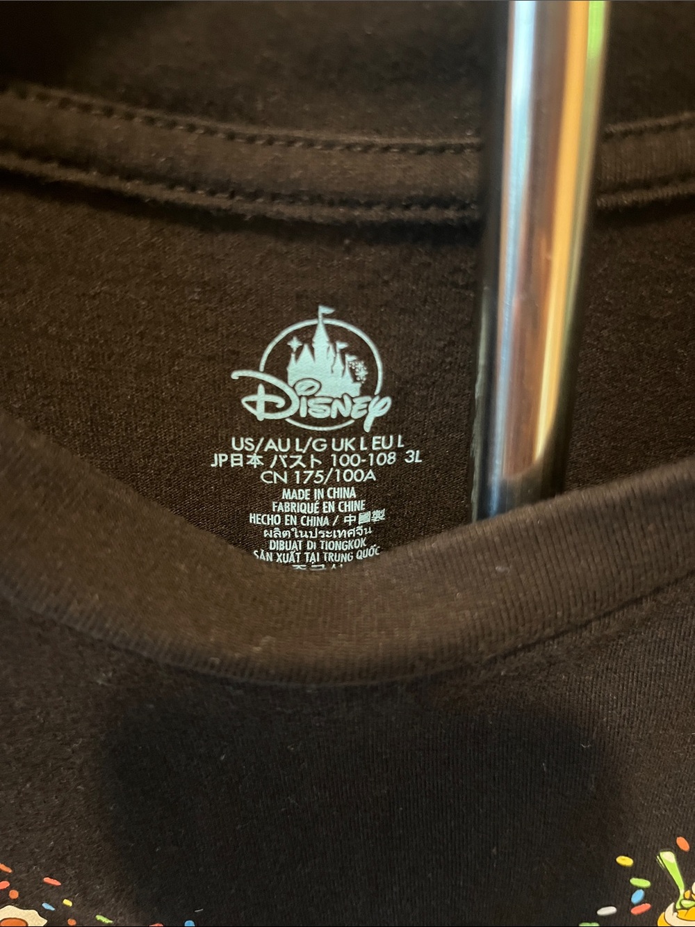 Disney Eats Black Tee with Colorful Snack Mickey Graphic - Picture 2 of 8